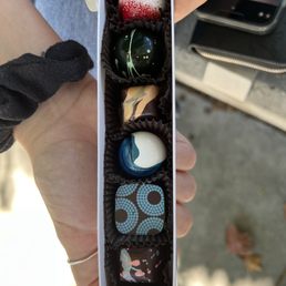 6 piece chocolate sampler