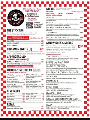 Menu photo 5 Greek's Pizzeria Muncie, IN Menu photo 5 Greek's Pizzeria Muncie, IN