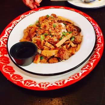 Rim Tanon - Kuay Teow Lord -- rice noodles with ground pork, tofu, mush room, fried shrimp with soy sauce based gravy - Thai Near Me - Houston, Texas Rim Tanon - Kuay Teow Lord -- rice noodles with ground pork, tofu, mush room, fried shrimp with soy sauce based gravy - Thai Near Me - Houston, Texas