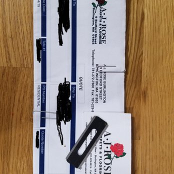 A J Rose Carpets & Flooring - Natick - the razor left behind in the kids bedroom, nice nick on my 7 year olds finger - Flooring Near Me - Natick, Massachusetts