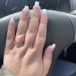 Kim Luxury Nails & Spa - I asked for hot pink french tip and got white instead...