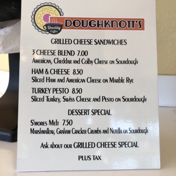 DoughKNOTT’s - Menu by the self-pour coffee station. - Donuts Near Me - Buena Park, California DoughKNOTT’s - Menu by the self-pour coffee station. - Donuts Near Me - Buena Park, California