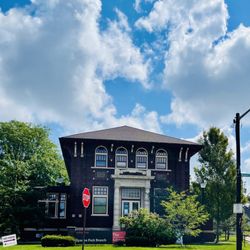 This is a Andrew Carnegie Foundation built library. It opened in 1912!