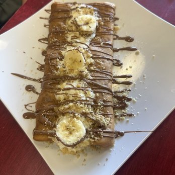 The Chocolate Bar- Highland - Rollo Nutella Crepe - Creperies Near Me - Highland, California