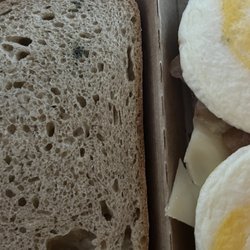 Dunkin' - Grosssssssss moldy bread on breakfast sandwich!!