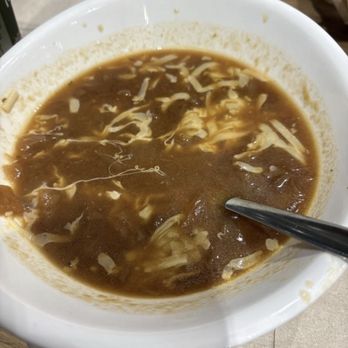 Panera Bread - French onion soup with very little cheese. Appears to be shredded cheese. - Salad Near Me - St Augustine, Florida