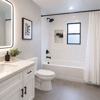 Lexington Painting - Freshly reglazed bathroom featuring a smooth, high-gloss bathtub and refinished tile walls, delivering a clean, modern look without the need - Painters Near Me - New York, New York Lexington Painting - Freshly reglazed bathroom featuring a smooth, high-gloss bathtub and refinished tile walls, delivering a clean, modern look without the need - Painters Near Me - New York, New York