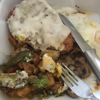 Todd's Place - Chicken fried steak skillet :( - New American Near Me - Springfield, Oregon