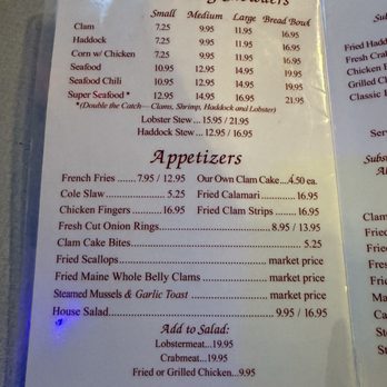 Gilbert's Chowder House - Menu - Seafood Near Me - Portland, Maine