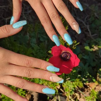 Nina's Salon - A new acrylic set with diamonds 60$ - Nail Salons Near Me - Beaverton, Oregon Nina's Salon - A new acrylic set with diamonds 60$ - Nail Salons Near Me - Beaverton, Oregon