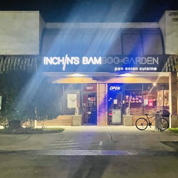 Inchin's Bamboo Garden - Entrance with lights of signboard not working - Indian Near Me - Schaumburg, Illinois Inchin's Bamboo Garden - Entrance with lights of signboard not working - Indian Near Me - Schaumburg, Illinois