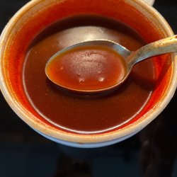 Pancho's Place - Oily broth chock full of chipotle chili powder. Guaranteed heartburn after two bites. And no chicken.