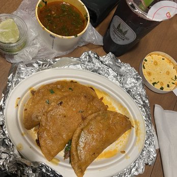 Guadalajara Tacos - Quesabirria tacos $5 ea; Consume $3; Jamaica Fresca - Mexican Near Me - Hayward, California