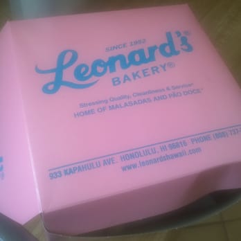 Leonard's Bakery - The woman that gets the wonderful Leonard's Bakery logotype as a tramp stamp is the ONE for me... Any takers? - Bakeries Near Me - Honolulu, Hawaii Leonard's Bakery - The woman that gets the wonderful Leonard's Bakery logotype as a tramp stamp is the ONE for me... Any takers? - Bakeries Near Me - Honolulu, Hawaii