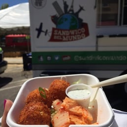 Duquesas with herb sauce and fresh kimchi Duquesas with herb sauce and fresh kimchi
