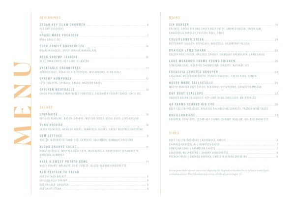 Menu photo 7 SiX Tampa Tampa, FL Menu photo 7 SiX Tampa Tampa, FL