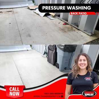 Thunder Spray - Concrete Cleaning Service
Restore the look of your concrete surfaces with our expert cleaning service... - Pressure Washers Near Me - Windsor, Ontario Thunder Spray - Concrete Cleaning Service
Restore the look of your concrete surfaces with our expert cleaning service... - Pressure Washers Near Me - Windsor, Ontario