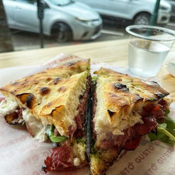 Gusto Mio - Hot pastrami on house made focaccia - Pizza Near Me - Walnut Creek, California Gusto Mio - Hot pastrami on house made focaccia - Pizza Near Me - Walnut Creek, California