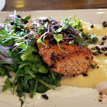OB Brewery - Salmon and polenta - Breweries Near Me - San Diego, California OB Brewery - Salmon and polenta - Breweries Near Me - San Diego, California
