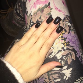 Nail Dimensions - Gel fill with black color by Vivian! - Nail Salons Near Me - Pasadena, Maryland