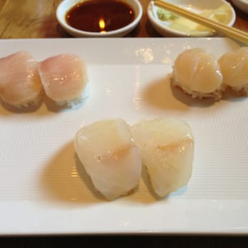 SUGARFISH | Studio City - Yellow tail, scallop and halibut. - Japanese Near Me - Studio City, California SUGARFISH | Studio City - Yellow tail, scallop and halibut. - Japanese Near Me - Studio City, California