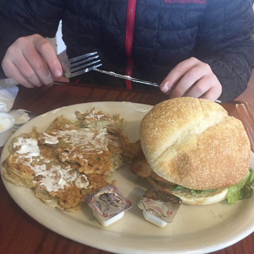 Moser's Austrian Cafe - potato pancake and schitzel sandwich - German Near Me - New Carlisle, Indiana Moser's Austrian Cafe - potato pancake and schitzel sandwich - German Near Me - New Carlisle, Indiana
