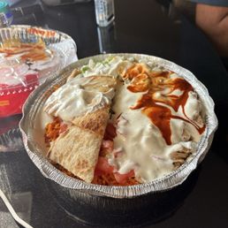 Platter with chicken no lettuce Platter with chicken no lettuce