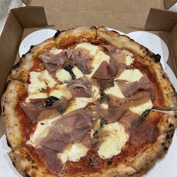 The Doughfellas - Margarita Pizza with Prosciutto - Pizza Near Me - Pompano Beach, Florida The Doughfellas - Margarita Pizza with Prosciutto - Pizza Near Me - Pompano Beach, Florida