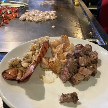 Shogun - Shogun Special Signature Dinner with Filet Mignon and Samurai Shrimp (no salt, no soy sauce, easy butter) - Sushi Bars Near Me - San Marcos, California