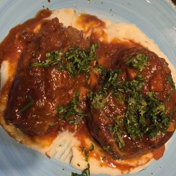Azure - Osso Buco over mashed potatoes - Mediterranean Near Me - Cockeysville, Maryland