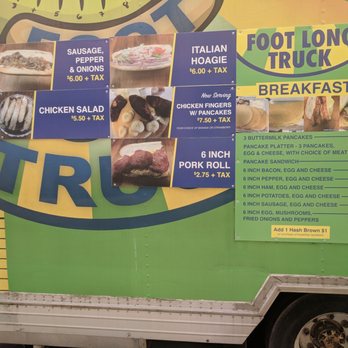 Foot Long Truck - menus on the side of the truck - Food Trucks Near Me - Philadelphia, Pennsylvania Foot Long Truck - menus on the side of the truck - Food Trucks Near Me - Philadelphia, Pennsylvania