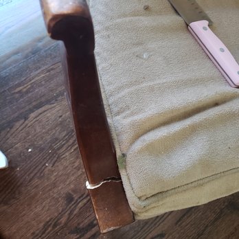 MakeSpace - New York - Another chair cracked in half. - Self Storage Near Me MakeSpace - New York - Another chair cracked in half. - Self Storage Near Me