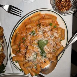 Spicy rigatoni. Not spicy and was undercooked Spicy rigatoni. Not spicy and was undercooked