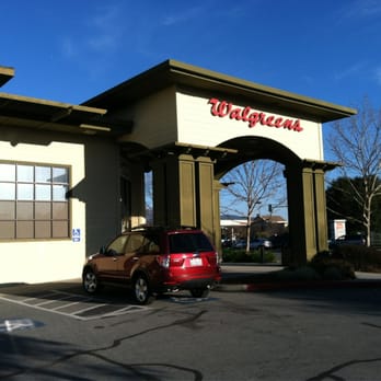 Walgreens - a red car parked in front of a store - Cosmetics & Beauty Supply Near Me - Morgan Hill, California