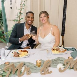 Park Café - Cheers to the new Mr. and Mrs. celebrating their brunch-themed micro-wedding at Park Café in Wilmington, DE.