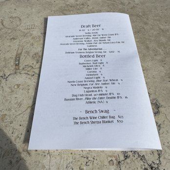 The Bench - Menu - New American Near Me - Pebble Beach, California The Bench - Menu - New American Near Me - Pebble Beach, California