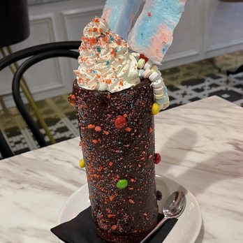 Sugar Factory Express - The tie dye milkshake - Desserts Near Me - Bloomington, Minnesota