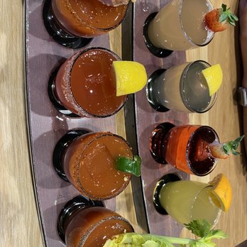 Broken Yolk Cafe - Mimosa and Bloody Mary flights - American Near Me - Glendora, California Broken Yolk Cafe - Mimosa and Bloody Mary flights - American Near Me - Glendora, California