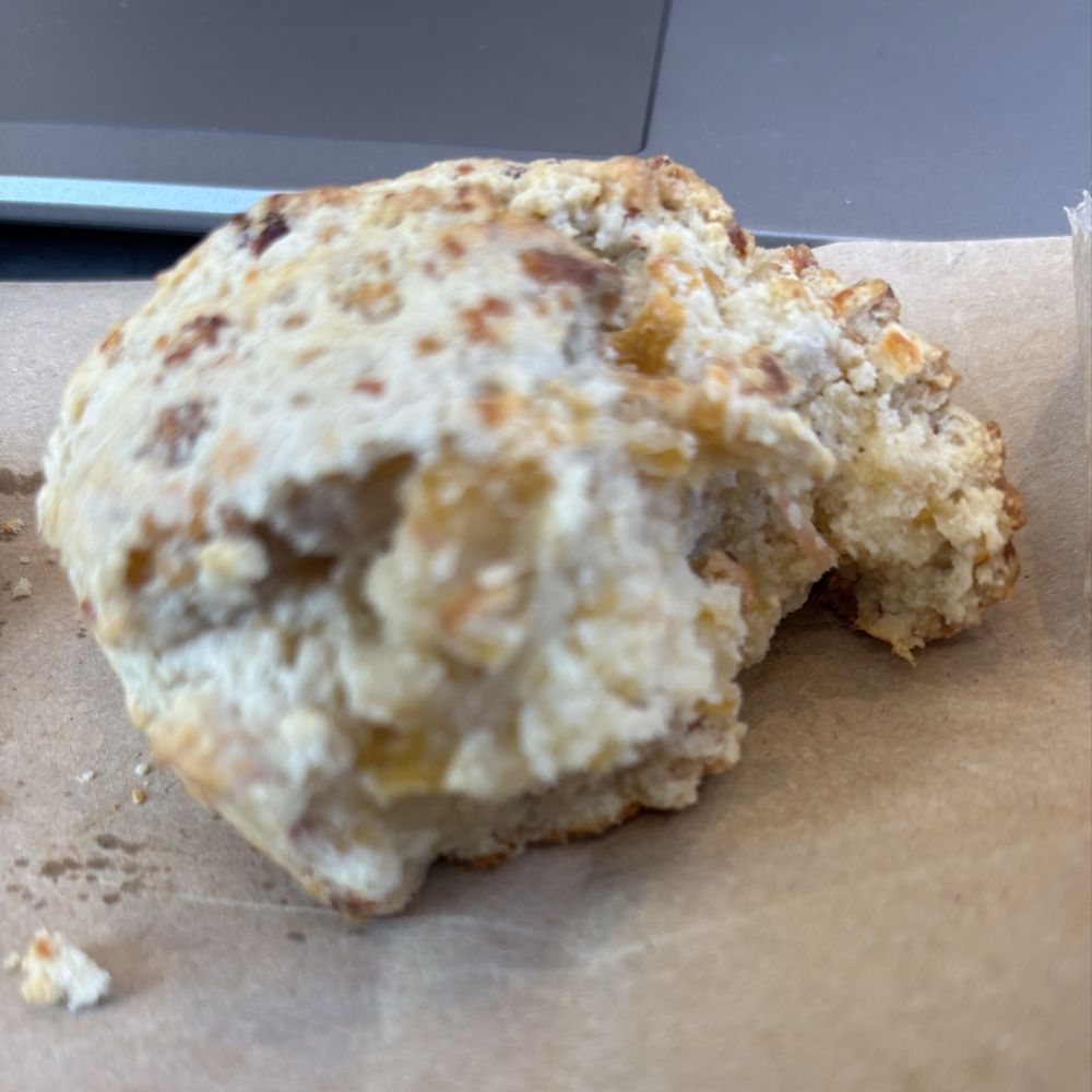 Park Avenue Coffee - Bacon cheddar scone, with doughy center - Coffee & Tea Near Me - Saint Louis, Missouri