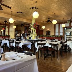 Zinc Bistro - Eiffel Tower in the middle of the dining room.