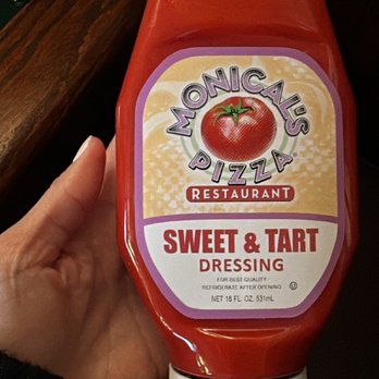 Monical's Pizza - a bottle of sweet and tart dressing - Pizza Near Me - Manteno, Illinois Monical's Pizza - a bottle of sweet and tart dressing - Pizza Near Me - Manteno, Illinois