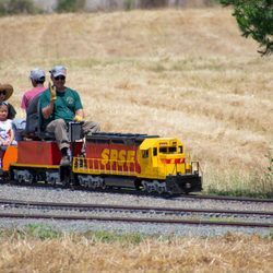Goathill Junction Railroad - Passengers travel through Mehren Yard on the Goathill Junction Railroad