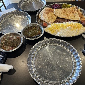 Ehsani's Hot Kabob - Pictured is the three person meal. I highly recommend! - Kebab Near Me - Saint Louis, Missouri