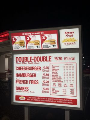 Menu photo 1 In-N-Out Burger Lebanon, TN