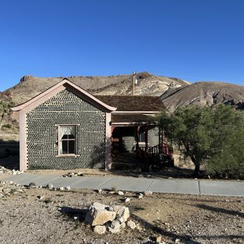 Rhyolite Ghost Town - 2023 - Tom Kelly Bottle House - Landmarks & Historical Buildings Near Me - Beatty, Nevada