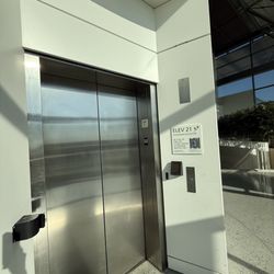 ABIA Public Patio - Elevator (near Delta Lounge) if you can't take the stairs or have heavy bags