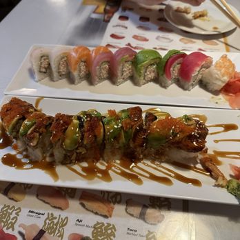 Off The Hook Sushi - Rainbow Roll and Dragon Roll - Sushi Bars Near Me - Fort Bragg, California Off The Hook Sushi - Rainbow Roll and Dragon Roll - Sushi Bars Near Me - Fort Bragg, California