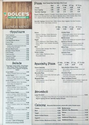 Menu photo 2 Dolce's Pizza Jacksonville, FL