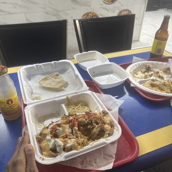 Baraka Shawarma - Well it was Salad, hummus, chicken Shawarma & Mix plate. Mango juice and Pineapple Ginger - Mediterranean Near Me - Tucker, Georgia Baraka Shawarma - Well it was Salad, hummus, chicken Shawarma & Mix plate. Mango juice and Pineapple Ginger - Mediterranean Near Me - Tucker, Georgia