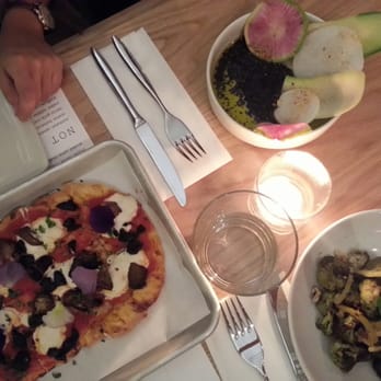 Double Zero - Nori bagna cauda, cauliflower and the caramelized eggplant pizza - Pizza Near Me - New York, New York Double Zero - Nori bagna cauda, cauliflower and the caramelized eggplant pizza - Pizza Near Me - New York, New York